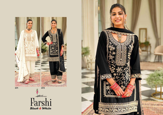 EBA Lifestyle Farshi Chinon Embroidery Pakistani Suits - Amrah Wholesale