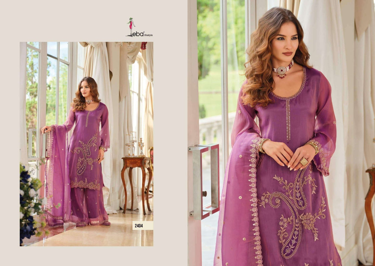 Eba Lifestyle Firdaus Simar Embroidered Salwar Suit Set - Amrah Wholesale
