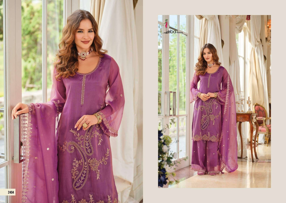 Eba Lifestyle Firdaus Simar Embroidered Salwar Suit Set - Amrah Wholesale