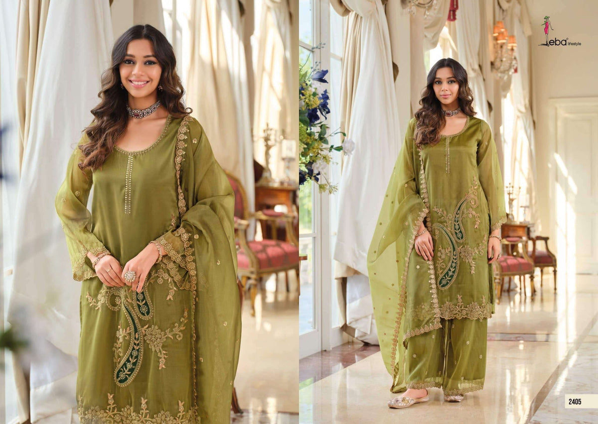 Eba Lifestyle Firdaus Simar Embroidered Salwar Suit Set - Amrah Wholesale