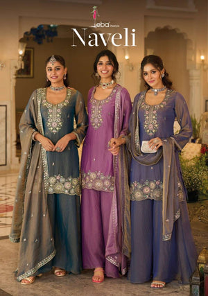 Eba Lifestyle Naveli Stitched Moss Sharara Dress