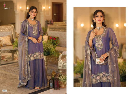 Eba Lifestyle Naveli Stitched Moss Sharara Dress - Amrah Wholesale