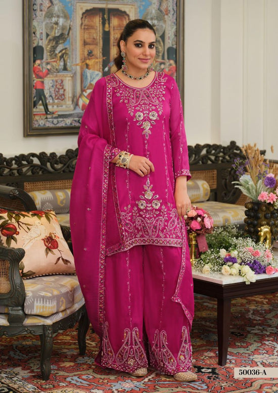 Eba LifeStyle Zaveri D 50036 A And B Simar Silk Embroidered Designer Salwar Kameez