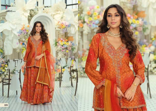 Eba Urvi Chinon Digital Print Embroidered Designer Salwar Kameez