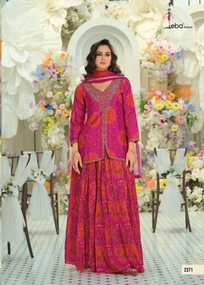 Eba Urvi Chinon Digital Print Embroidered Designer Salwar Kameez