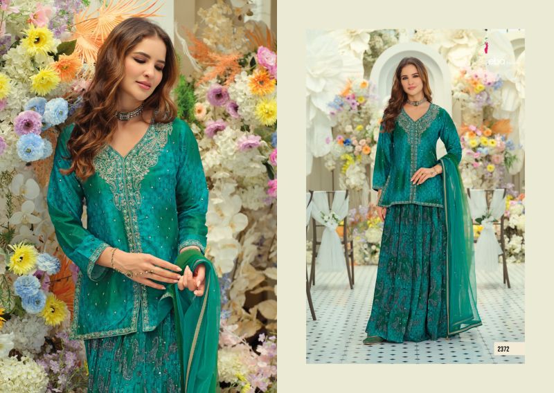 Eba Urvi Chinon Digital Print Embroidered Designer Salwar Kameez
