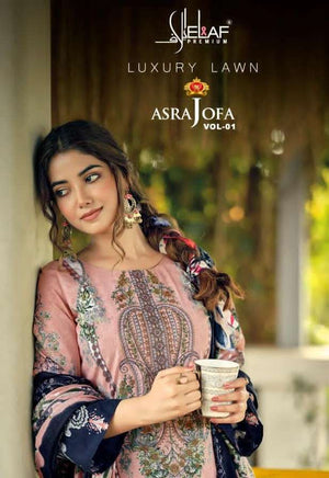 Elaf Premium Asrajofa Vol 1 Soft Cotton Dress Material