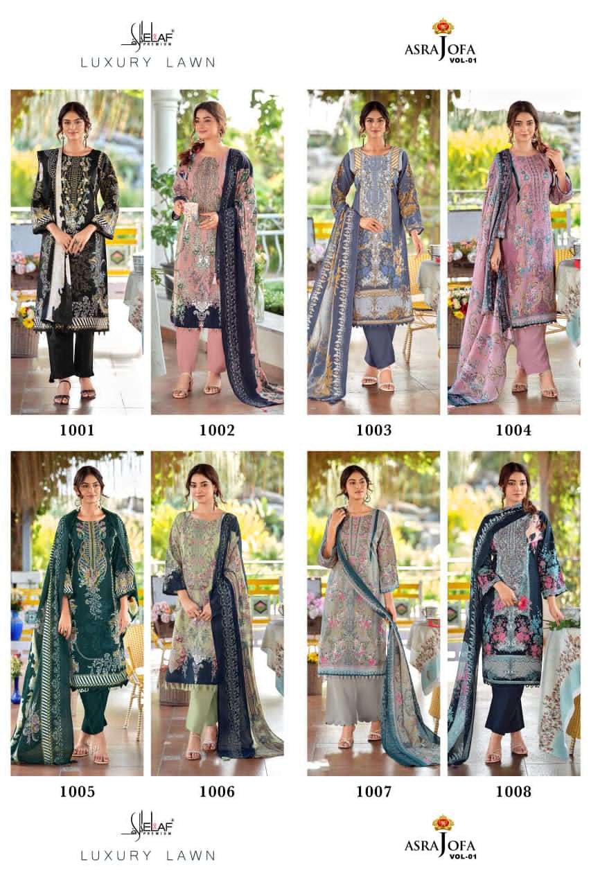 Elaf Premium Asrajofa Vol 1 Soft Cotton Dress Material