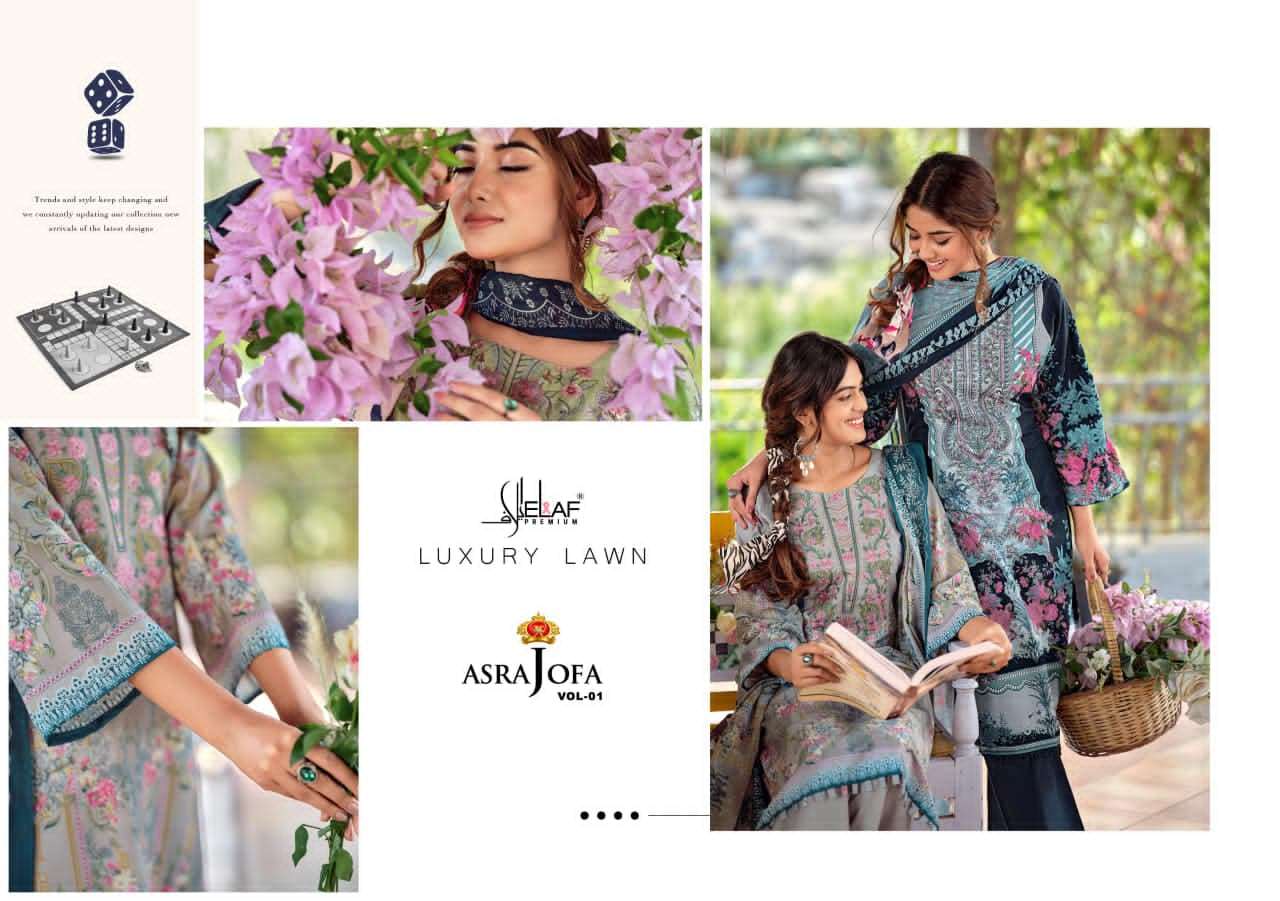 Elaf Premium Asrajofa Vol 1 Soft Cotton Dress Material