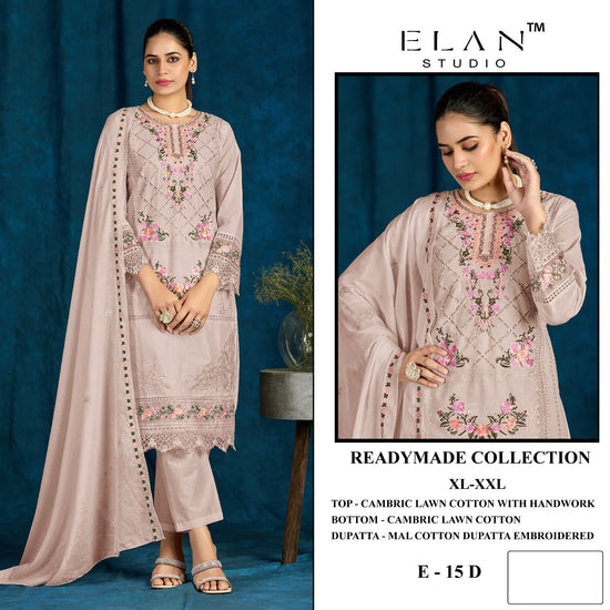 Elan E 15 A To D Cambric Cotton Salwar Suit Set
