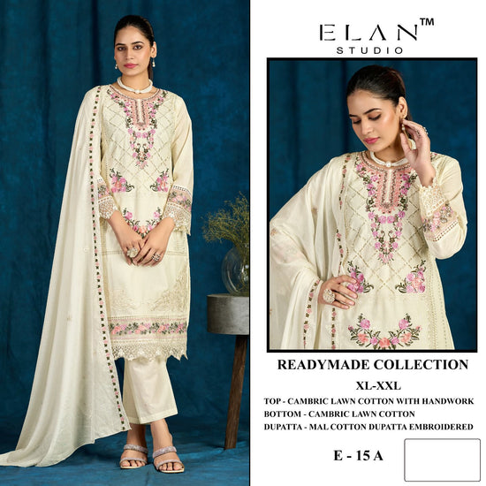 Elan E 15 A To D Cambric Cotton Salwar Suit Set