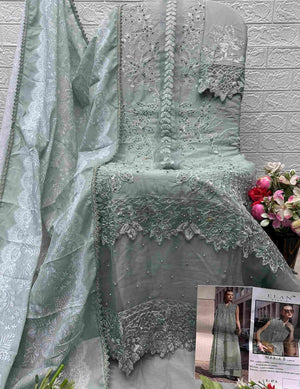 ELAN SLAWN STUDIO E-47 Cambric Cotton Embroidered Pakistani Suit - Amrah Wholesale