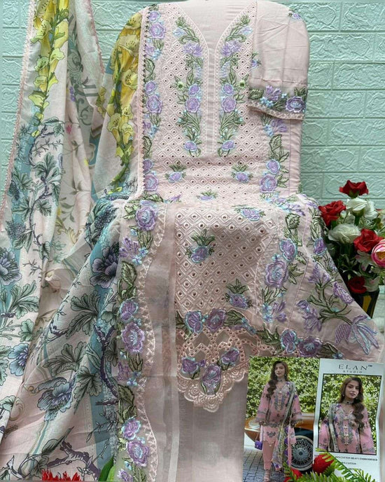 Elan Studio E - 21 ABCD Cambric Lawn Cotton Pakistani Suit - Amrah Wholesale
