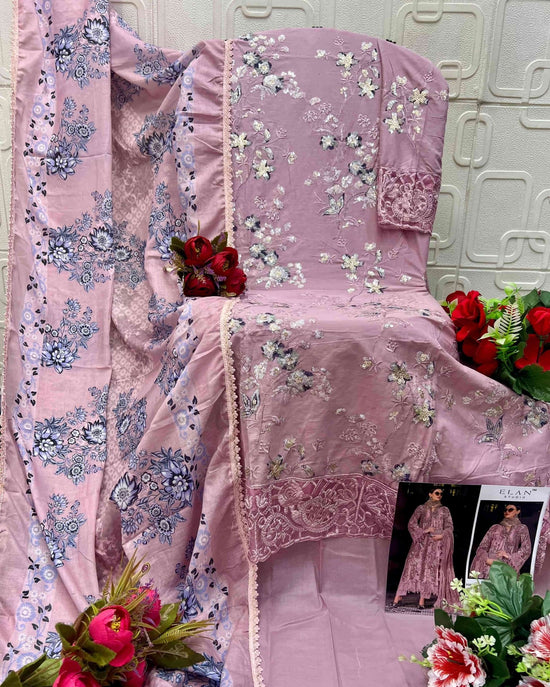 Elan Studio E - 34 ABCD Cambric Lawn Cotton Pakistani Suit - Amrah Wholesale