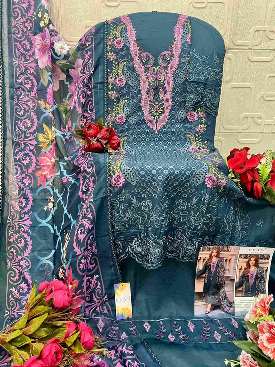 Elan Studio E - 35 Abcd Cambric Lawn Cotton Pakistani Suit - Amrah Wholesale