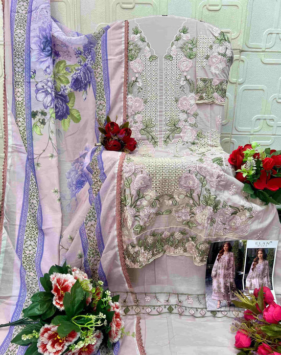 Elan Studio E-37 ABCD Cambric Lawn Cotton Pakistani Suit