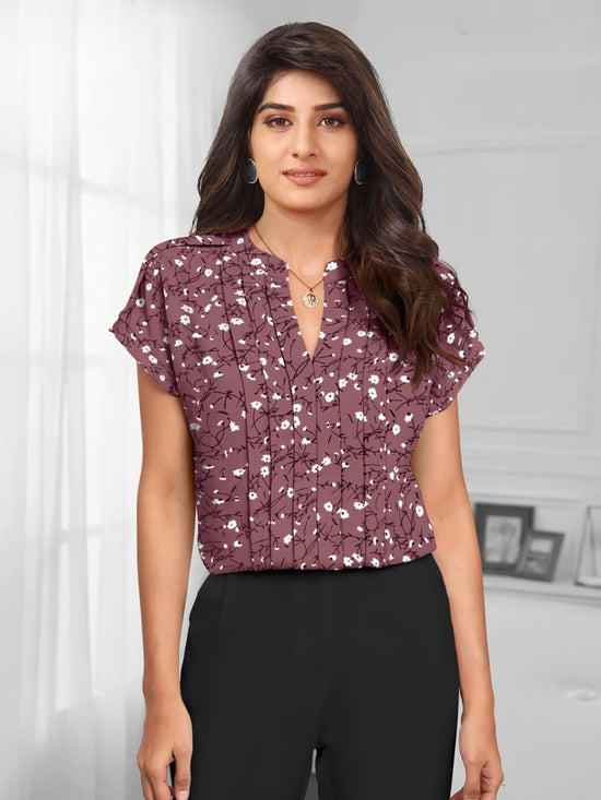 Emily 5161 Cotton Blended Printed Tops Collection