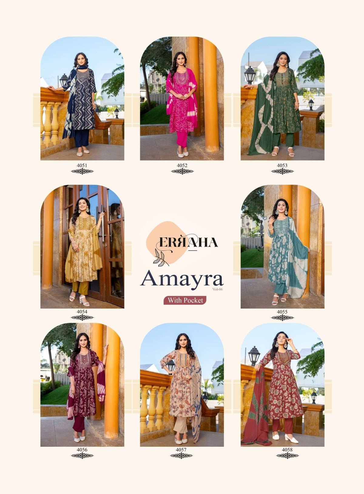 Erraha Amayra Vol - 6 Salwar Suit Set Wholesale Catalogue - Amrah Wholesale