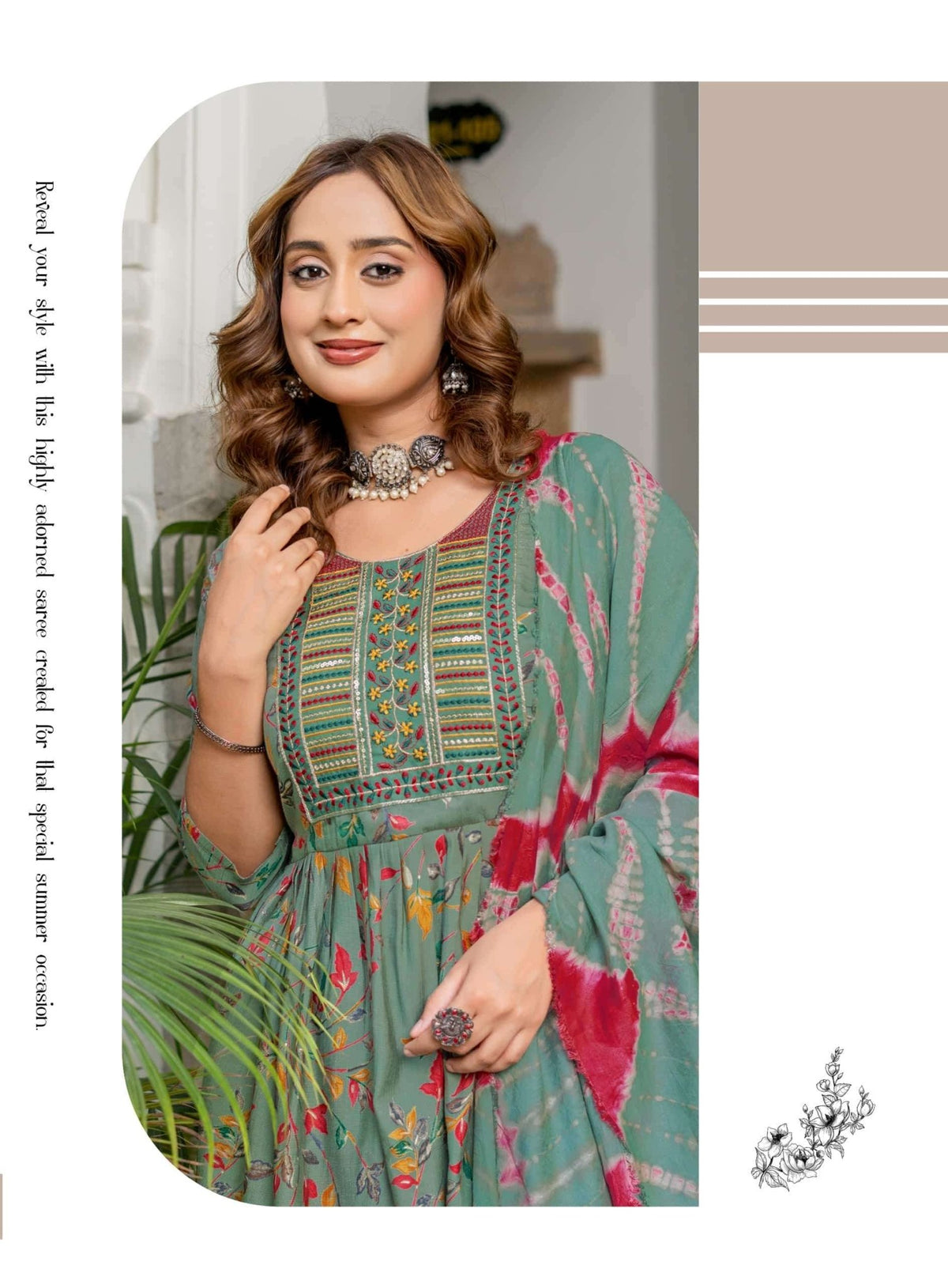 Erraha Amayra Vol 7 Foil Print Kurti Pant Dupatta Set - Amrah Wholesale