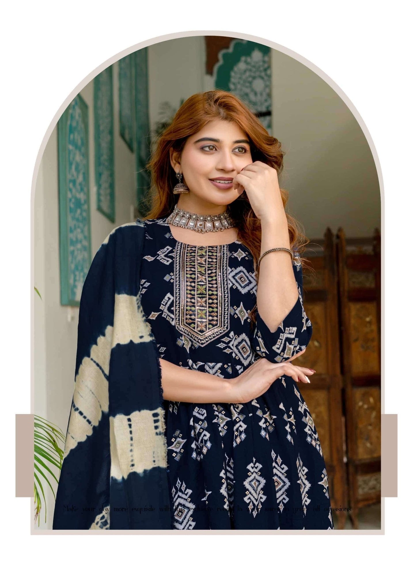 Erraha Amayra Vol 7 Foil Print Kurti Pant Dupatta Set - Amrah Wholesale