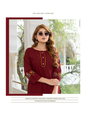 Erraha Fiza Vol 1 Cotton Embroidered Co Ord Set