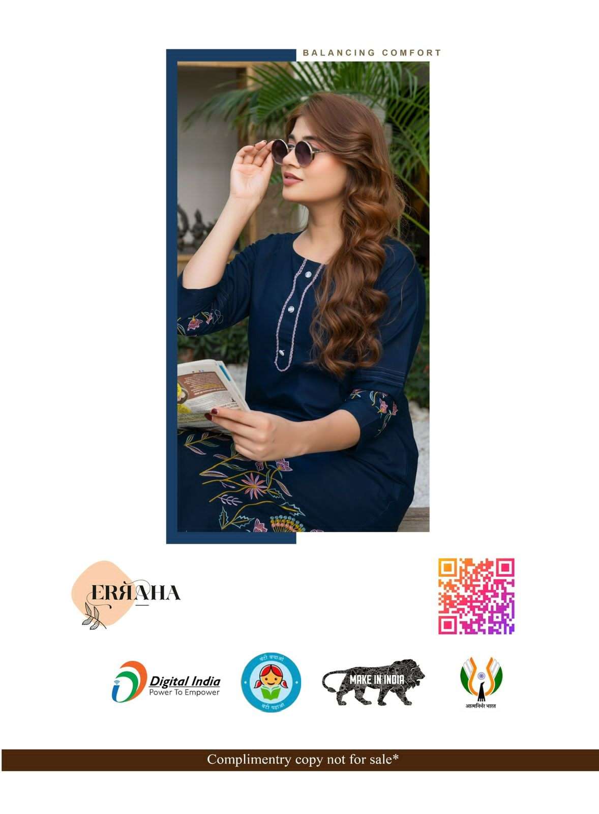 Erraha Fiza Vol 1 Cotton Embroidered Co Ord Set - Amrah Wholesale