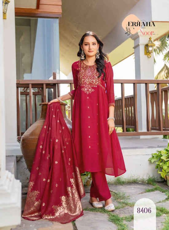 Erraha Noor Vol 1 Premium Chanderi Salwar Suit Set