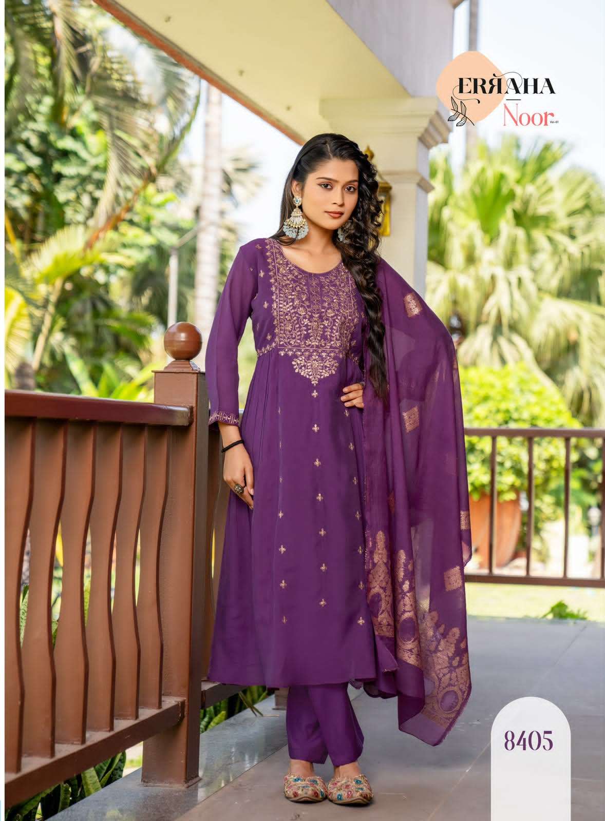 Erraha Noor Vol 1 Premium Chanderi Salwar Suit Set - Amrah Wholesale