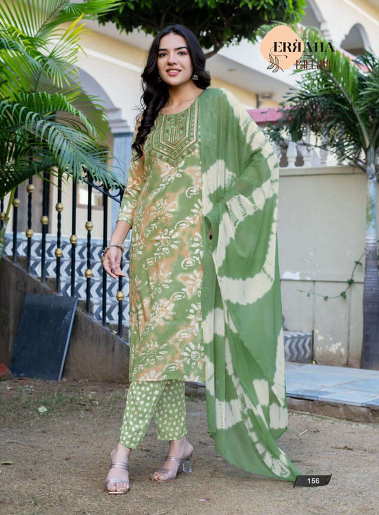 Erraha Pallavi Vol 6 Rayon Kurti Pant Dupatta Set - Amrah Wholesale
