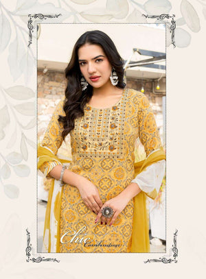 Erraha Pallavi Vol 6 Rayon Kurti Pant Dupatta Set - Amrah Wholesale