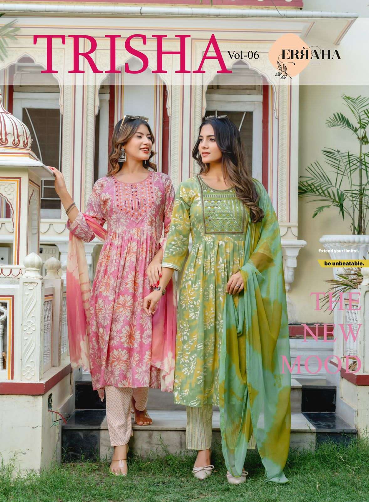 Erraha Trisha Vol 6 Rayon Salwar Suit Set - Amrah Wholesale