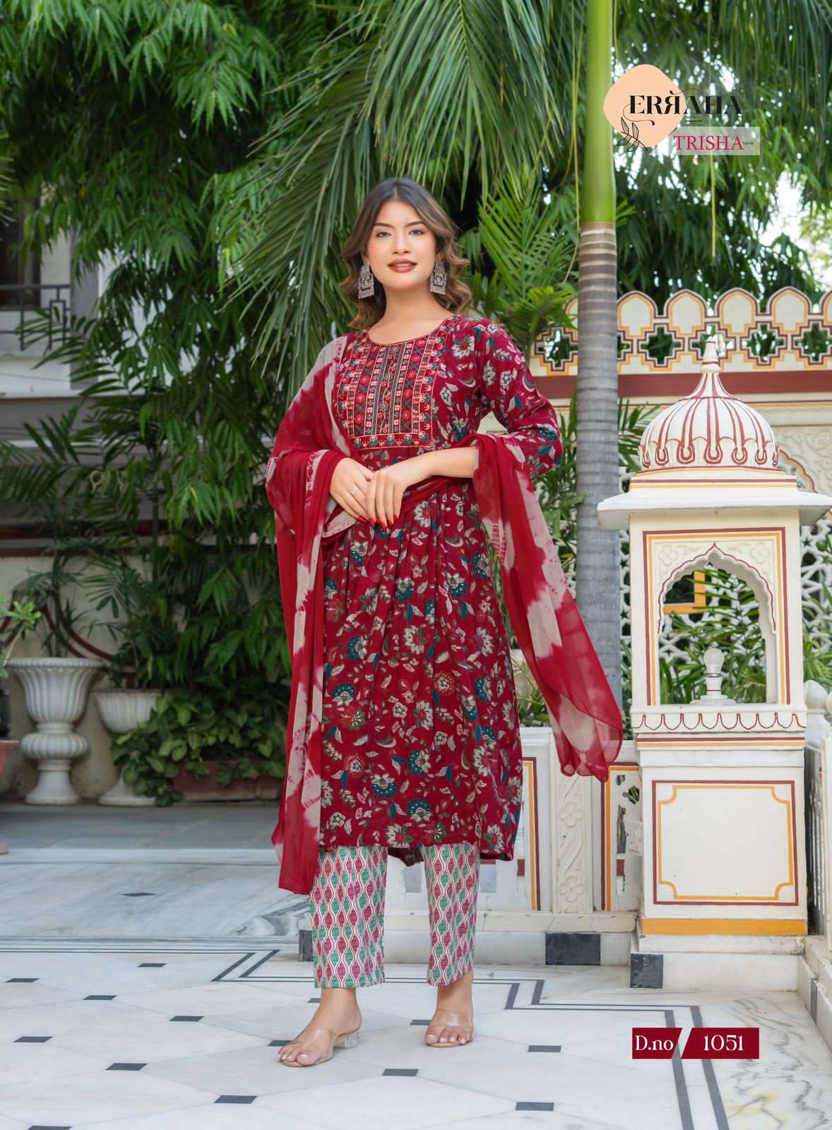 Erraha Trisha Vol 6 Rayon Salwar Suit Set - Amrah Wholesale