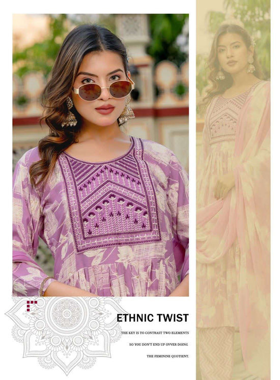 Erraha Trisha Vol 6 Rayon Salwar Suit Set - Amrah Wholesale