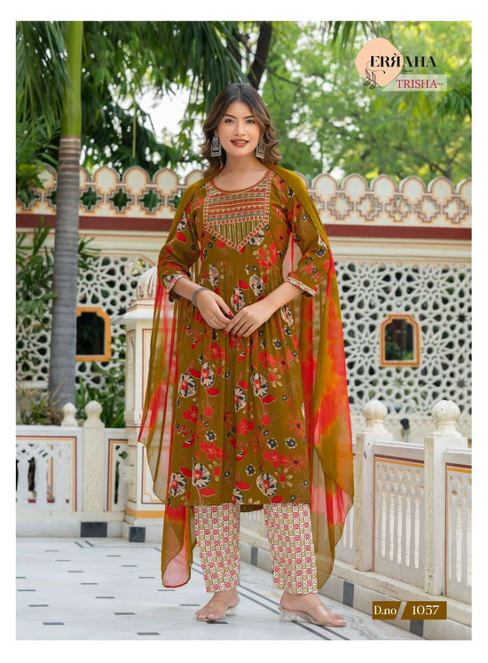 Erraha Trisha Vol 6 Rayon Salwar Suit Set - Amrah Wholesale