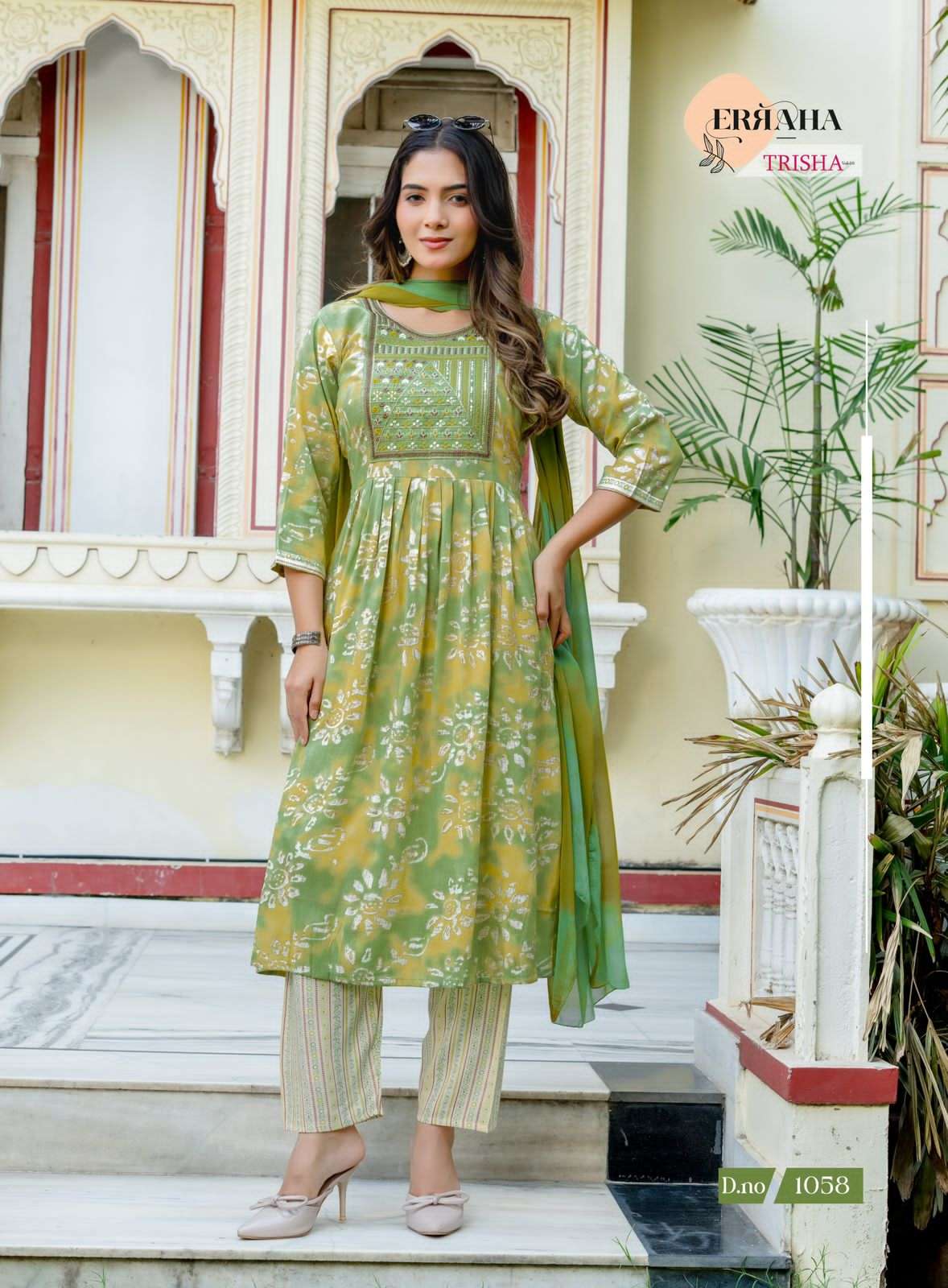 Erraha Trisha Vol 6 Rayon Salwar Suit Set - Amrah Wholesale