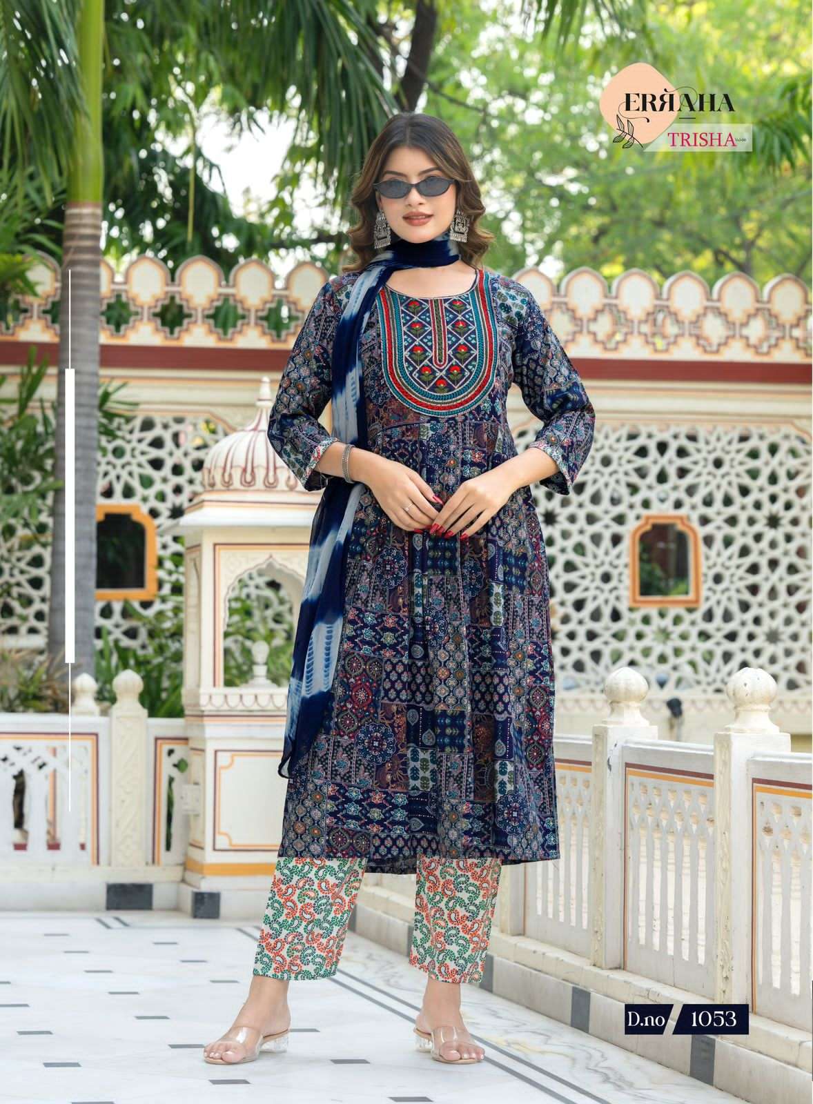 Erraha Trisha Vol 6 Rayon Salwar Suit Set - Amrah Wholesale