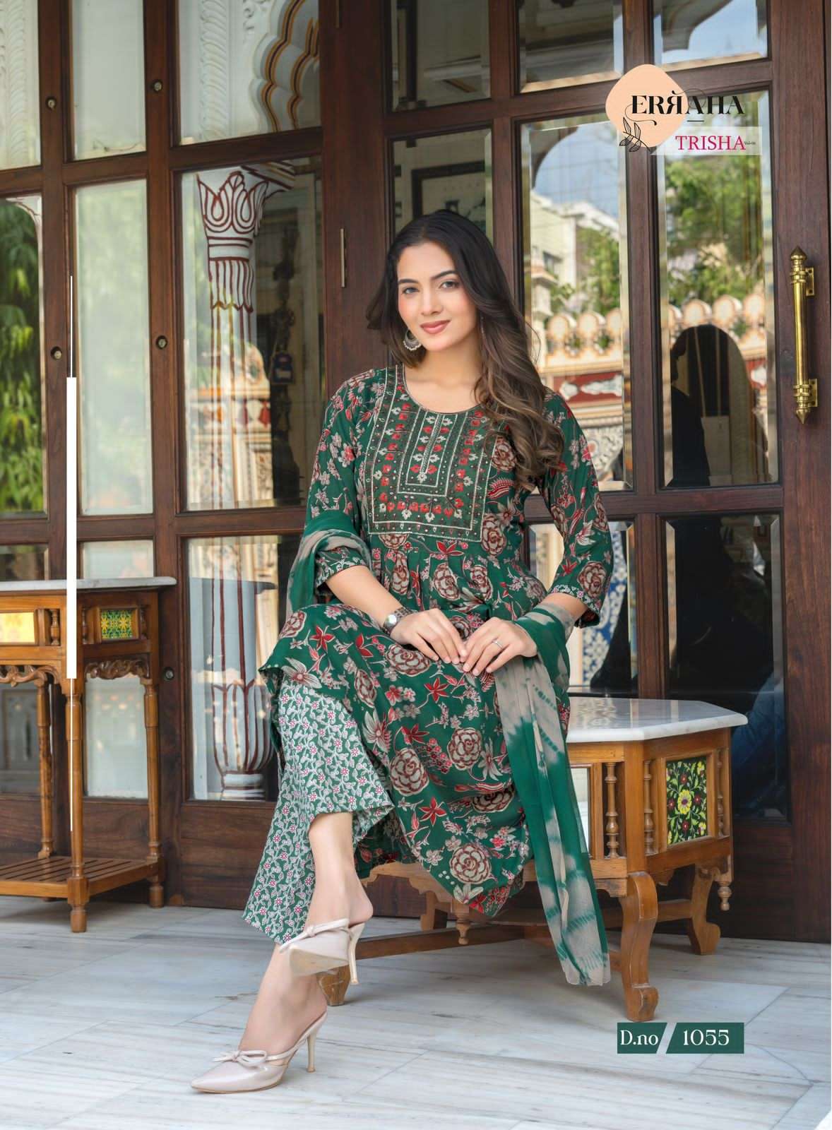 Erraha Trisha Vol 6 Rayon Salwar Suit Set - Amrah Wholesale