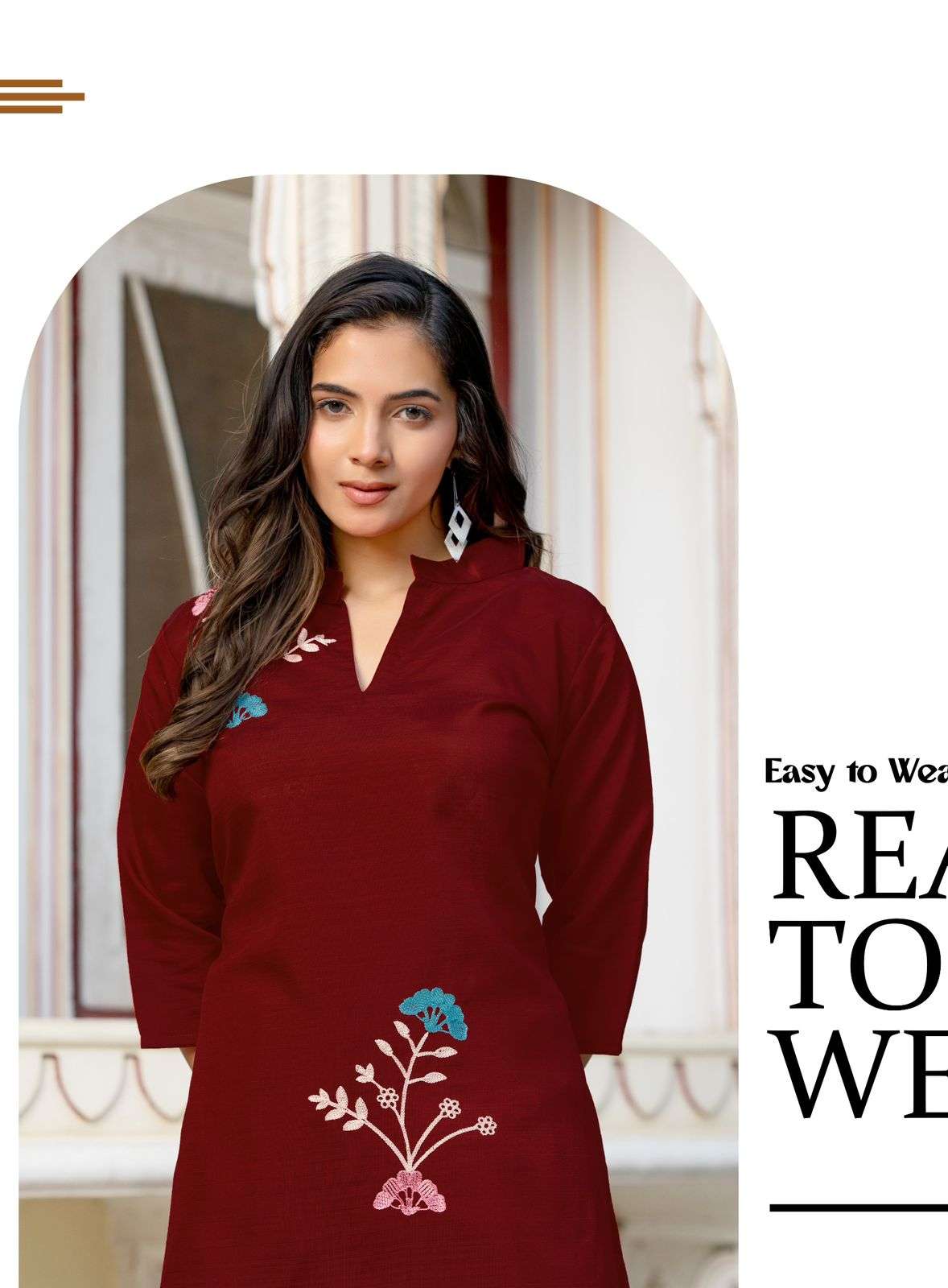 Erraha Vedika Vol 3 Embroidered Kurti Bottom Set