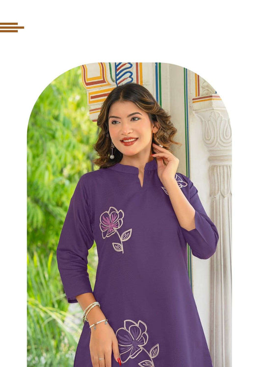 Erraha Vedika Vol 3 Embroidered Kurti Bottom Set
