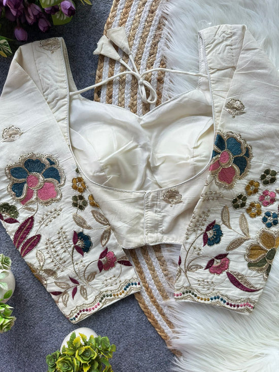 Fab Khadi Pipe Vol 1 Embroidered Blouse