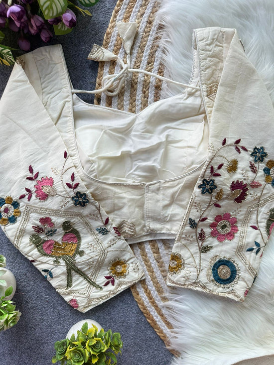 Fab Khadi Pipe Vol 1 Embroidered Blouse