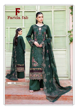 Farida Fab Charizma 1001 To 1006 Cotton Pakistani Suit