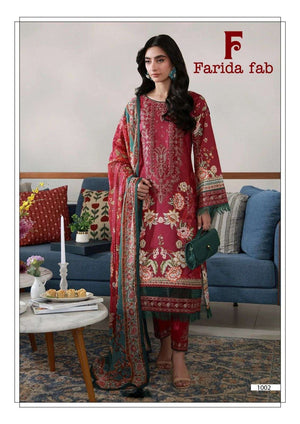Farida Fab Charizma 1001 To 1006 Cotton Pakistani Suit