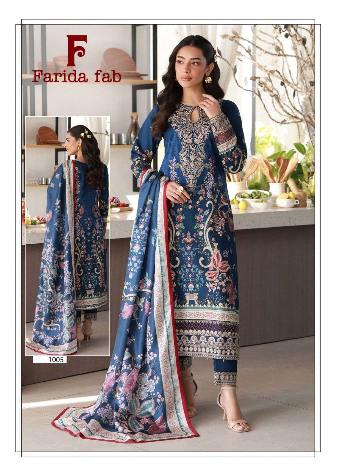 Farida Fab Charizma 1001 To 1006 Cotton Pakistani Suit
