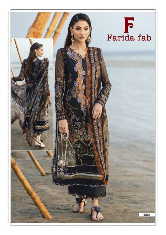 Farida Fab Charizma 1001 To 1006 Cotton Pakistani Suit