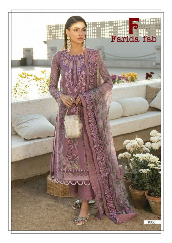 Farida Fab Charizma 1001 To 1006 Cotton Pakistani Suit