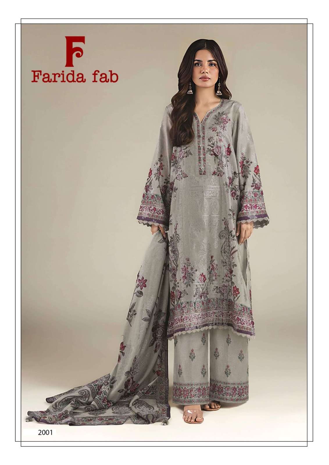 Farida Fab Charizma Vol-2 Cotton Unstitched Pakistani Suit