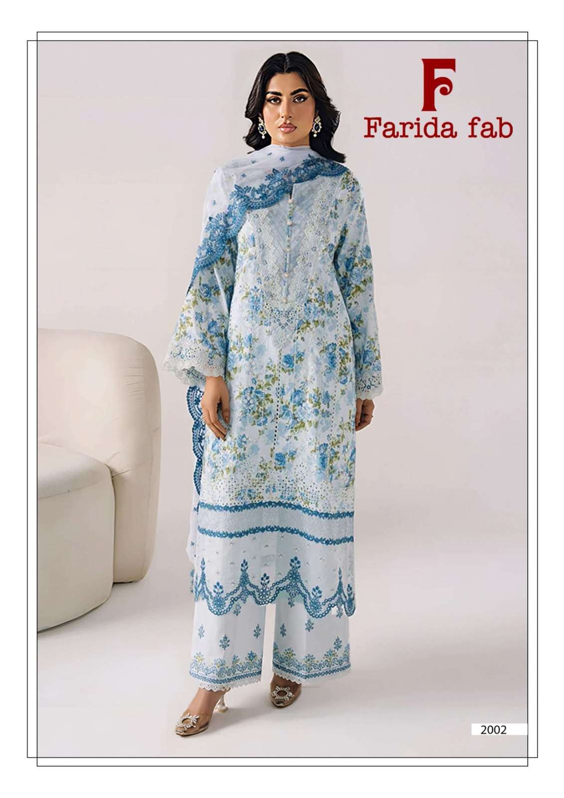 Farida Fab Charizma Vol-2 Cotton Unstitched Pakistani Suit
