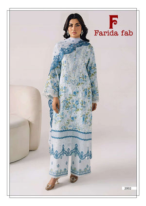 Farida Fab Charizma Vol-2 Cotton Unstitched Pakistani Suit