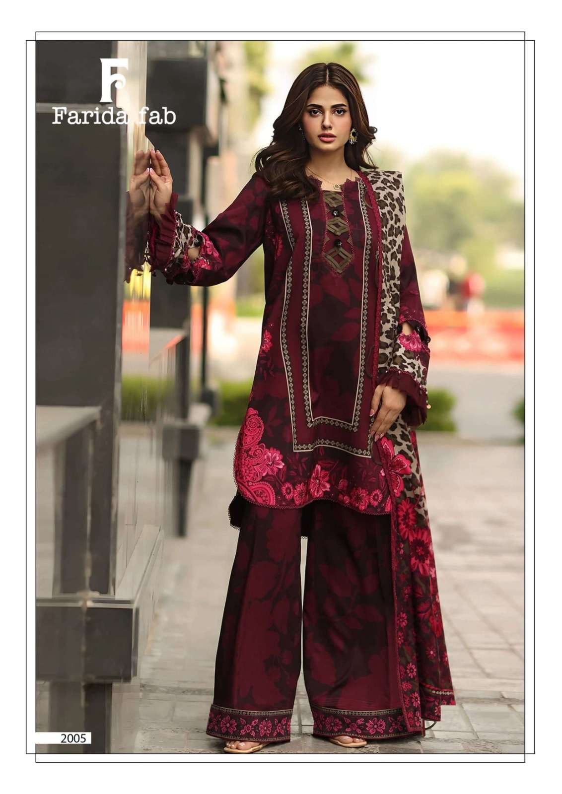Farida Fab Charizma Vol-2 Cotton Unstitched Pakistani Suit